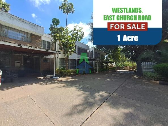 1-Acre plot for sale on East Church Road, Off Rhapta Road in Westlands
