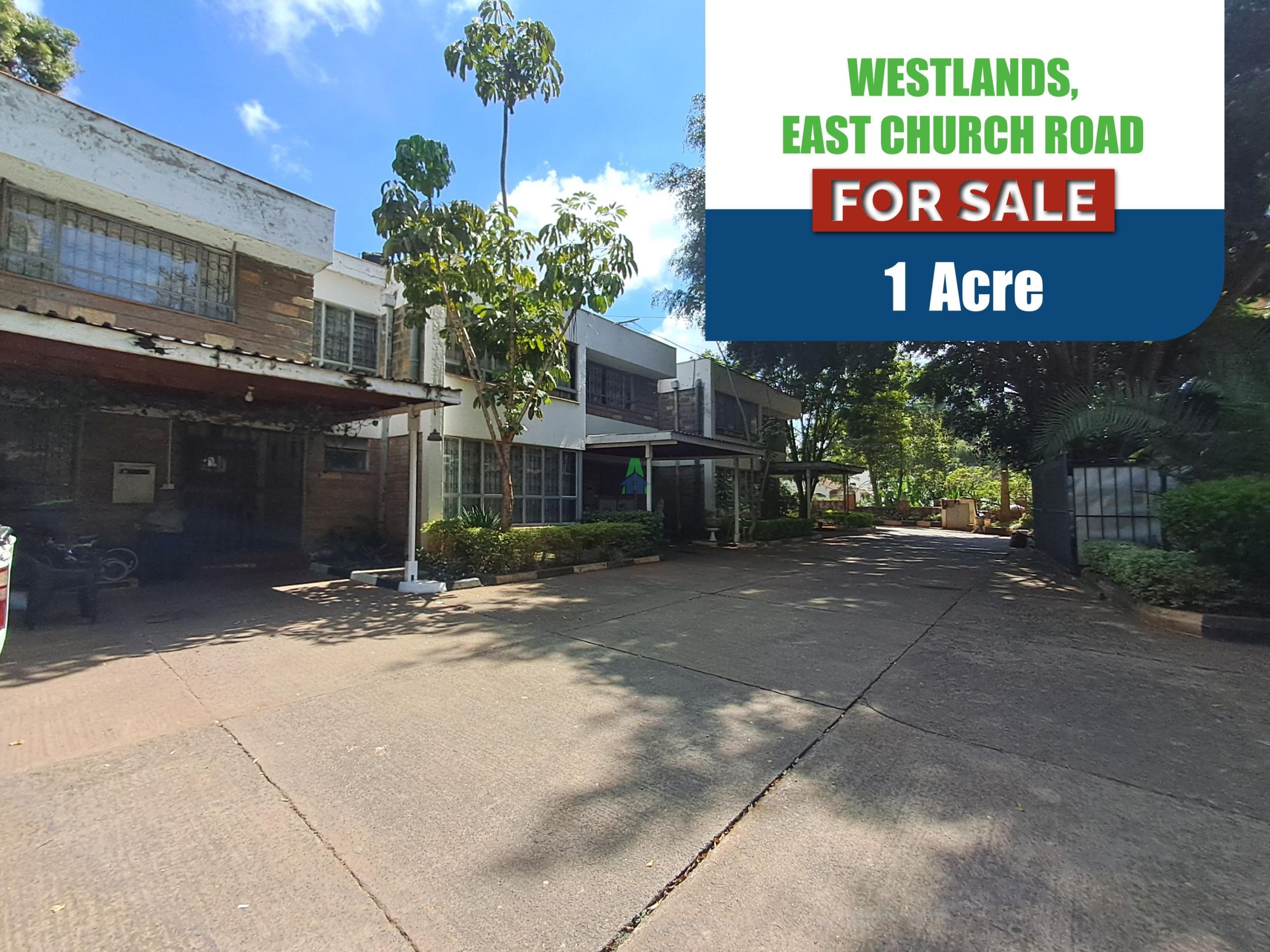 1-Acre plot for sale on East Church Road, Off Rhapta Road in Westlands